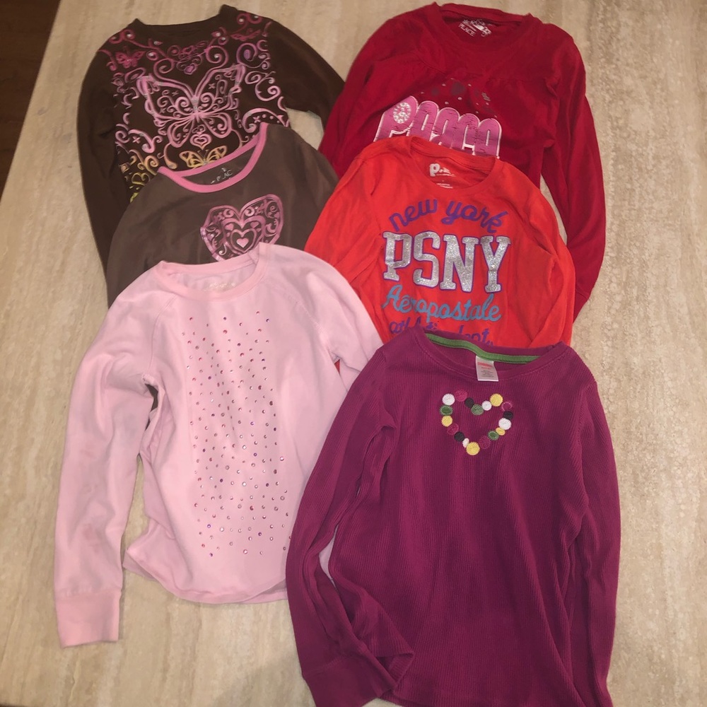 Group of 6 long sleeved Shirts